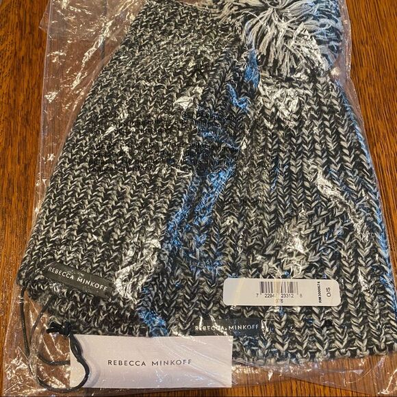 Rebecca Minkoff Marled Beanie Arm Warmer Set NWT - Picture 5 of 7